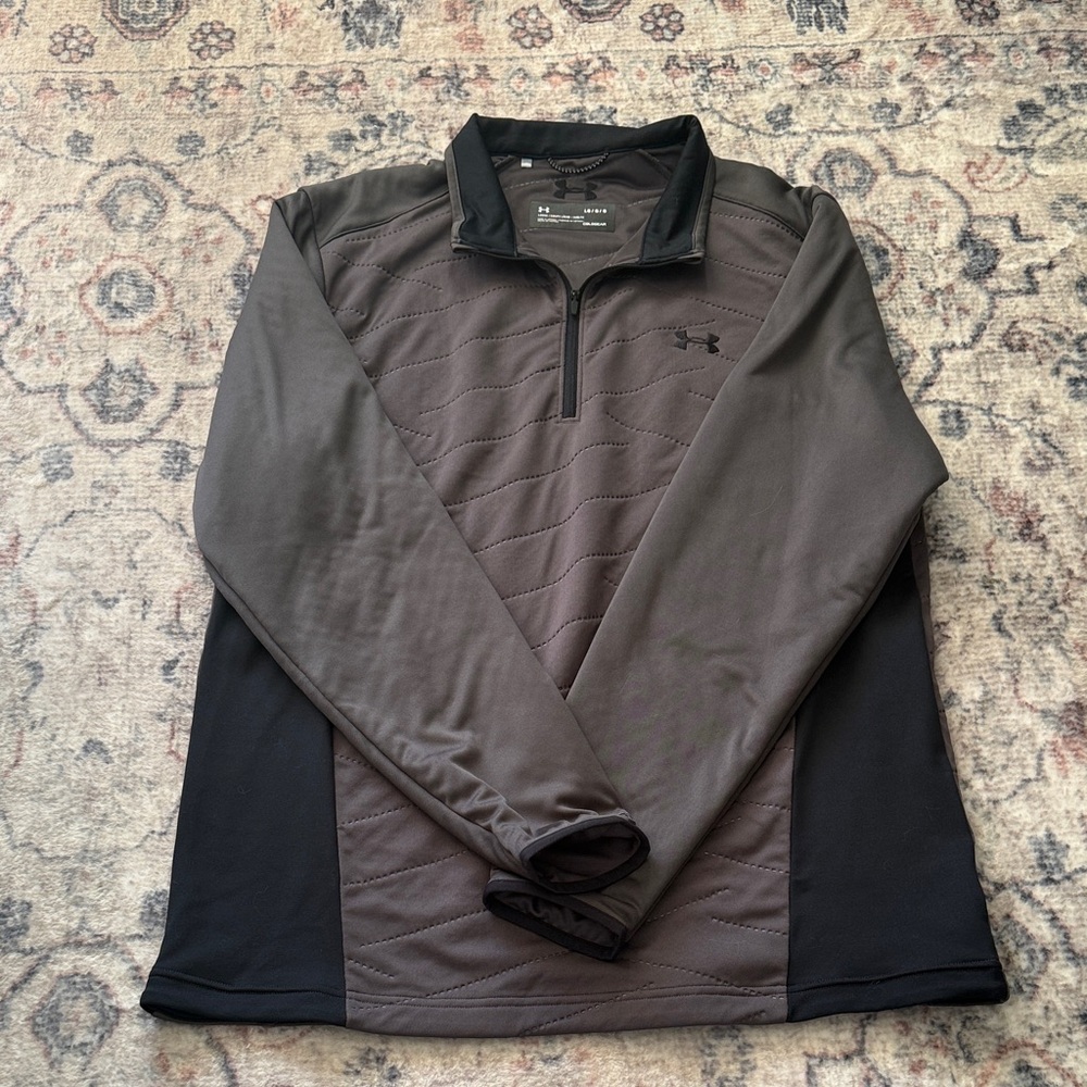 Under Armour Men's Black and Dark Gray Pullover Jacket